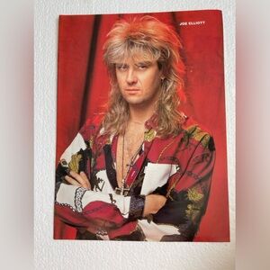 Vintage Def Leppard Joe Elliott pinup